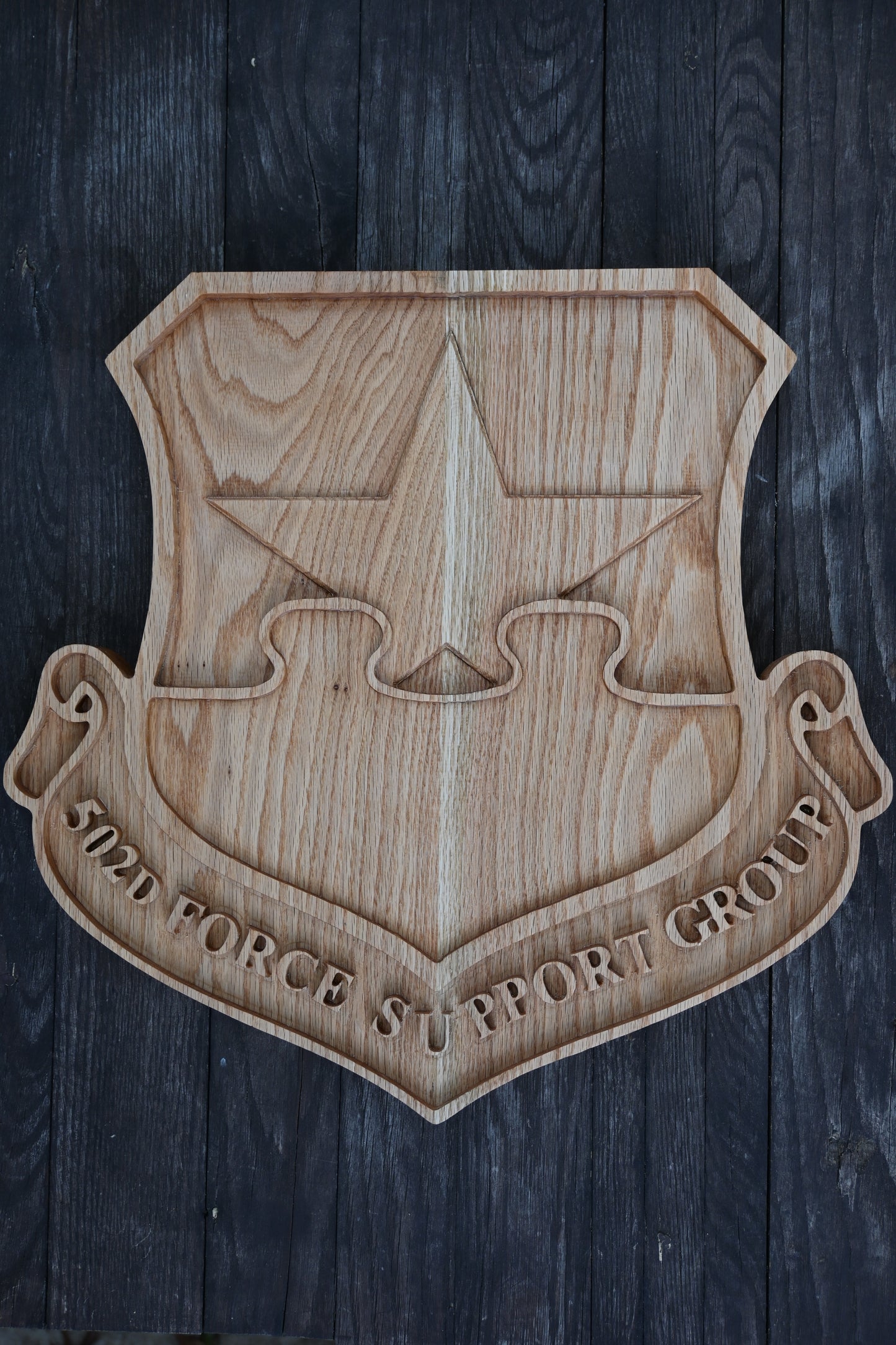 502d Force Support Group 18" FSG Wood Plaque