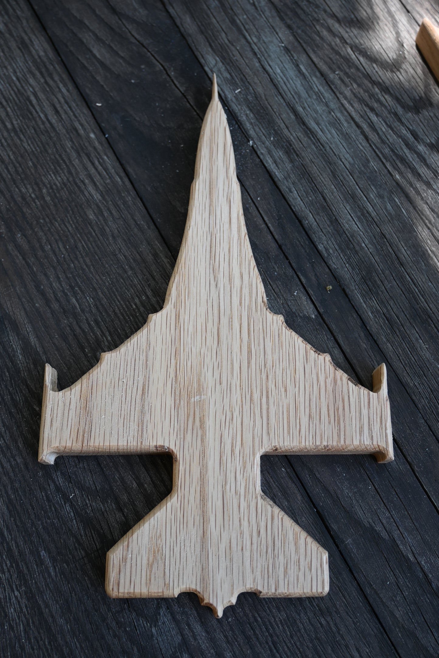 Second F-16 Falcon 12" Wood Silhouette