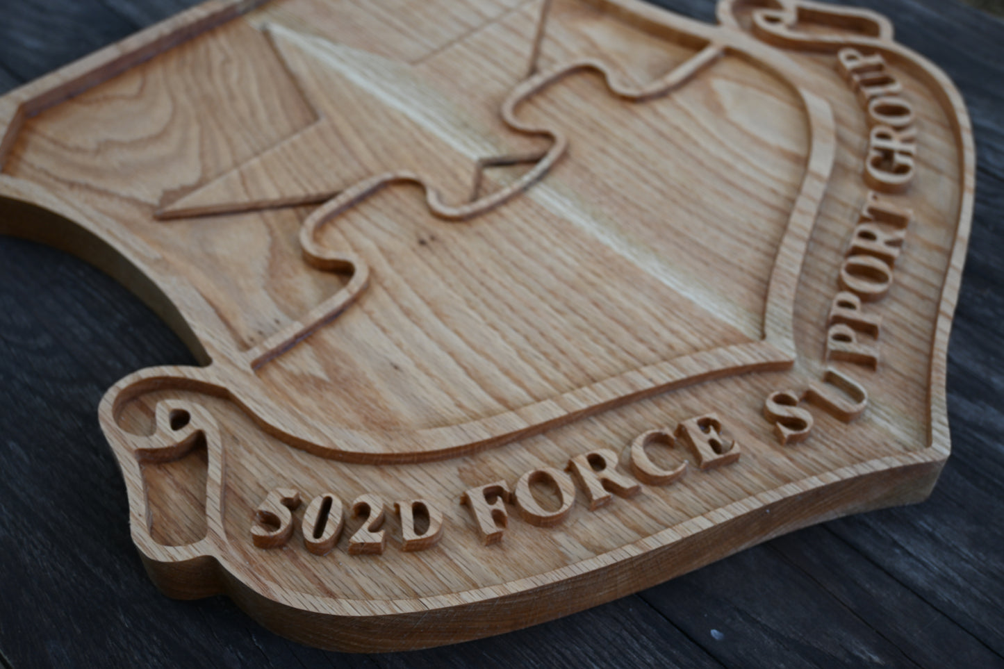 502d Force Support Group 18" FSG Wood Plaque