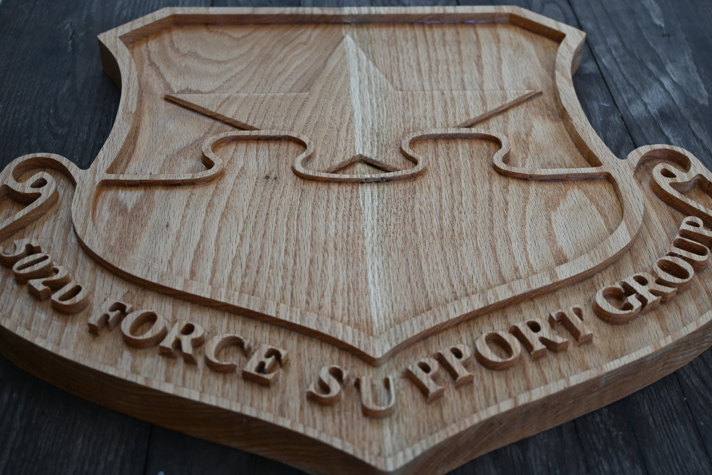 502d Force Support Group 18" FSG Wood Plaque