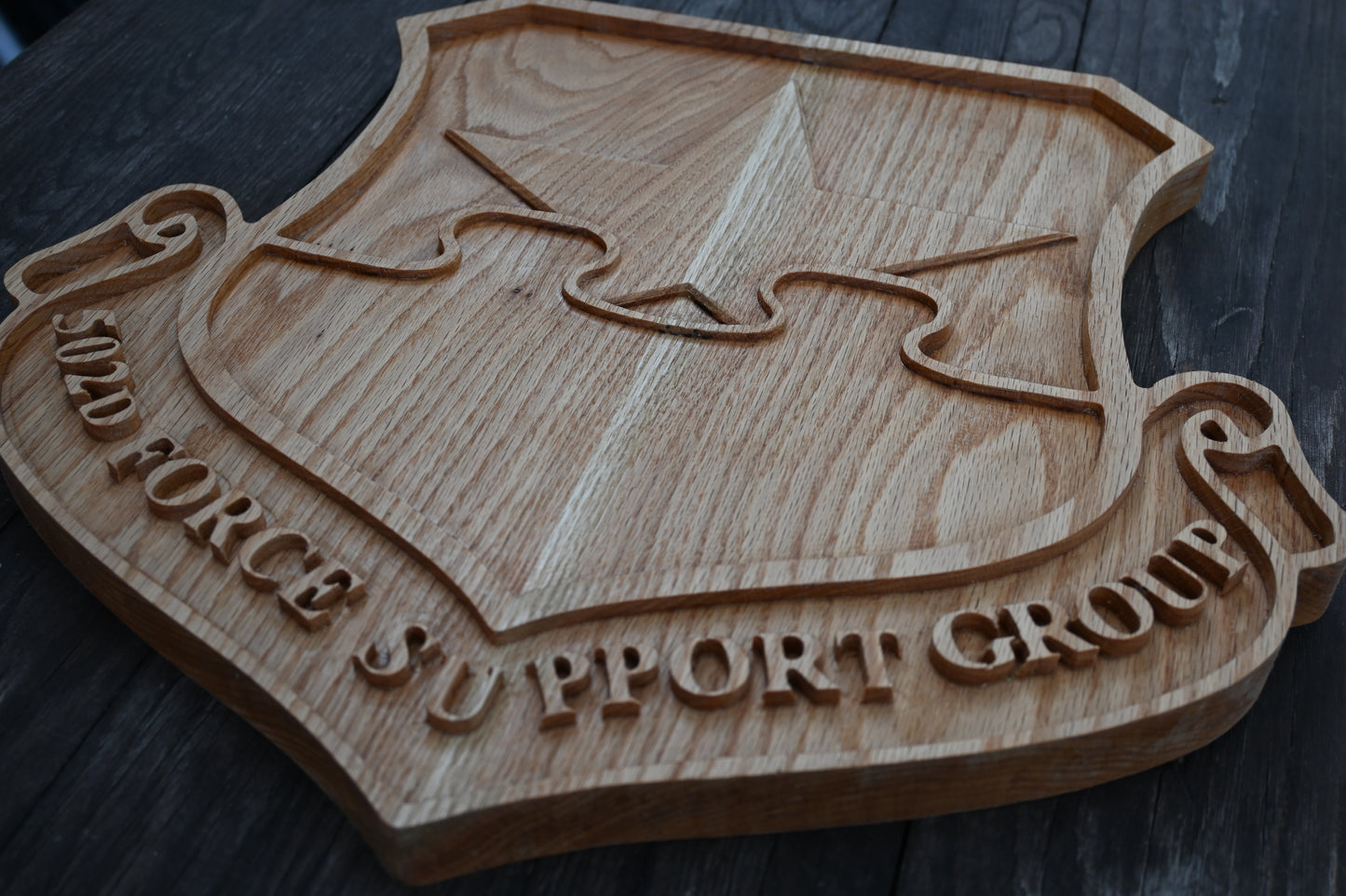 502d Force Support Group 18" FSG Wood Plaque