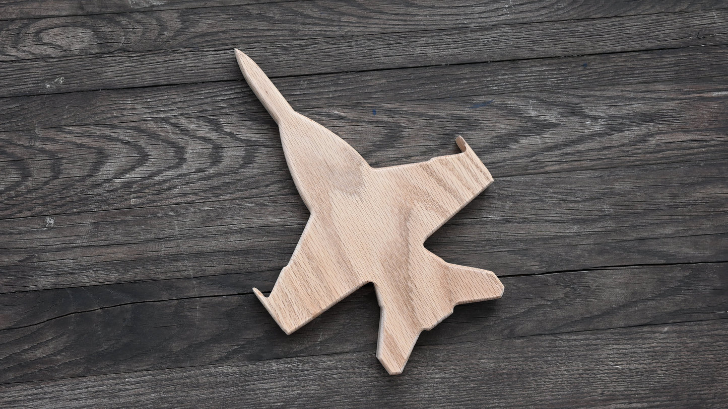 Demo F/A-18 Super Hornet 12" Wood Silhouette