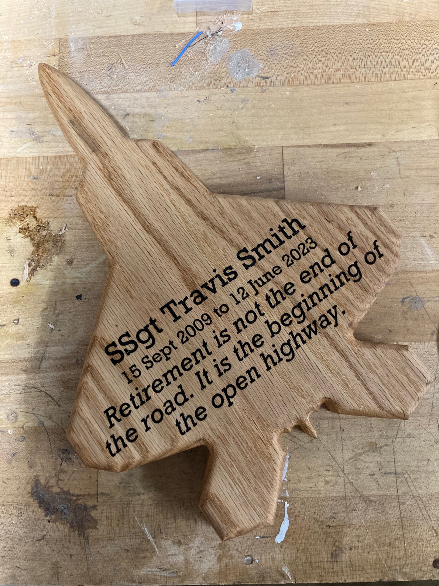 F-22 Raptor 12" Wood Silhouette