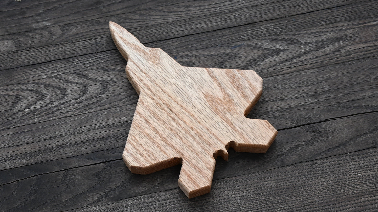 Second F-22 Raptor 12" Wood Silhouette