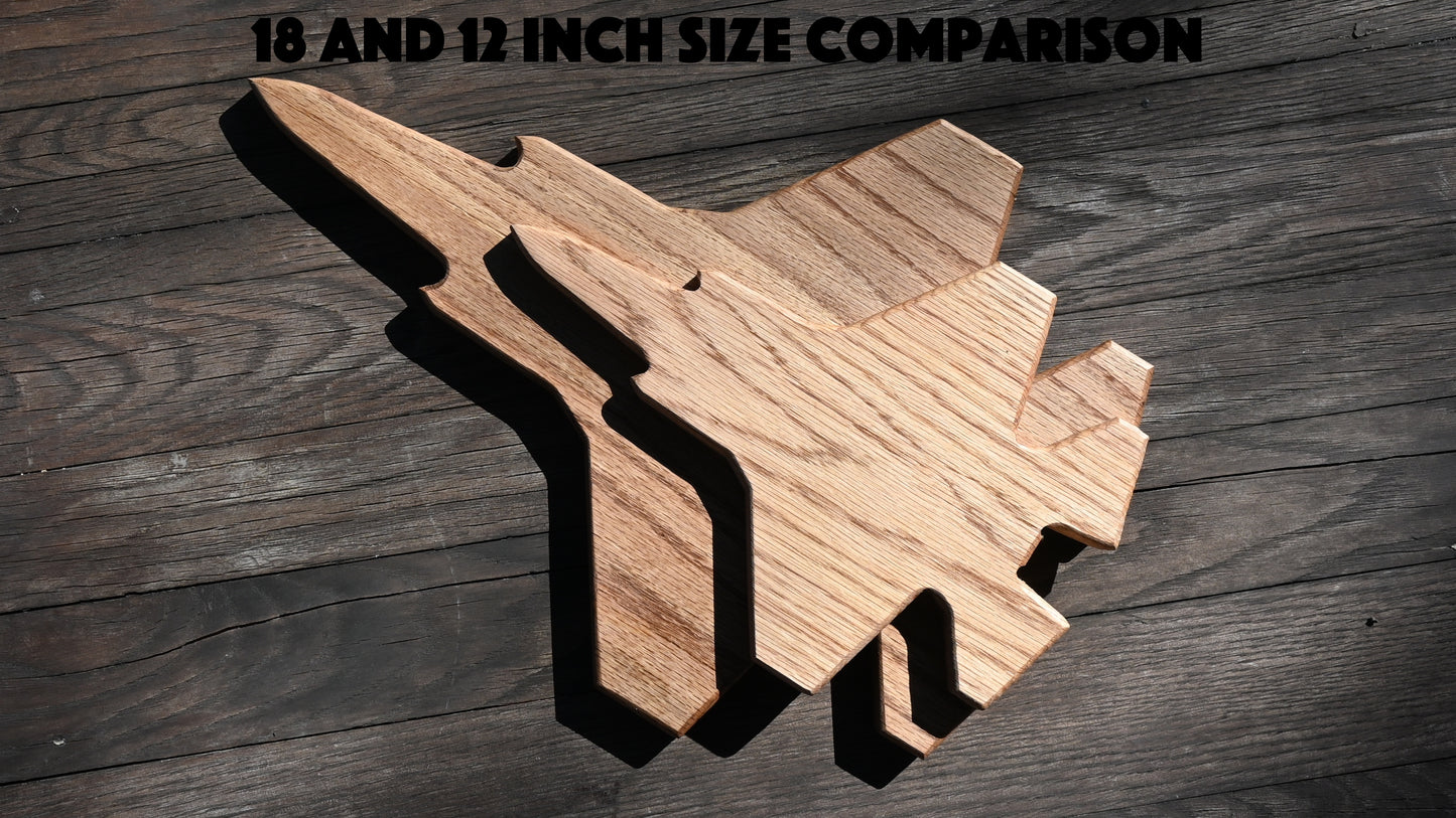 F-35 Lightning II 12" Wood Silhouette