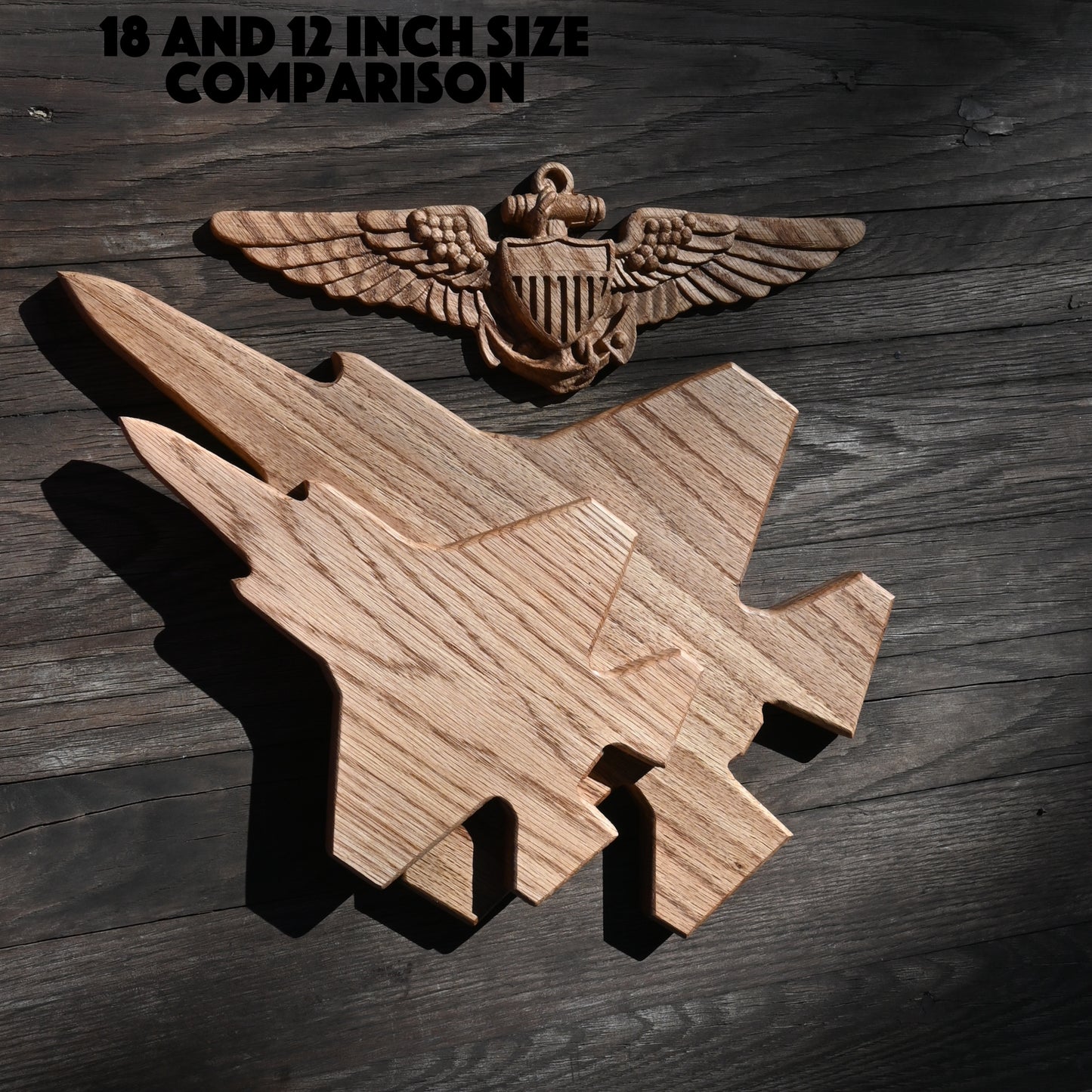 F-35 Lightning II 12" Wood Silhouette
