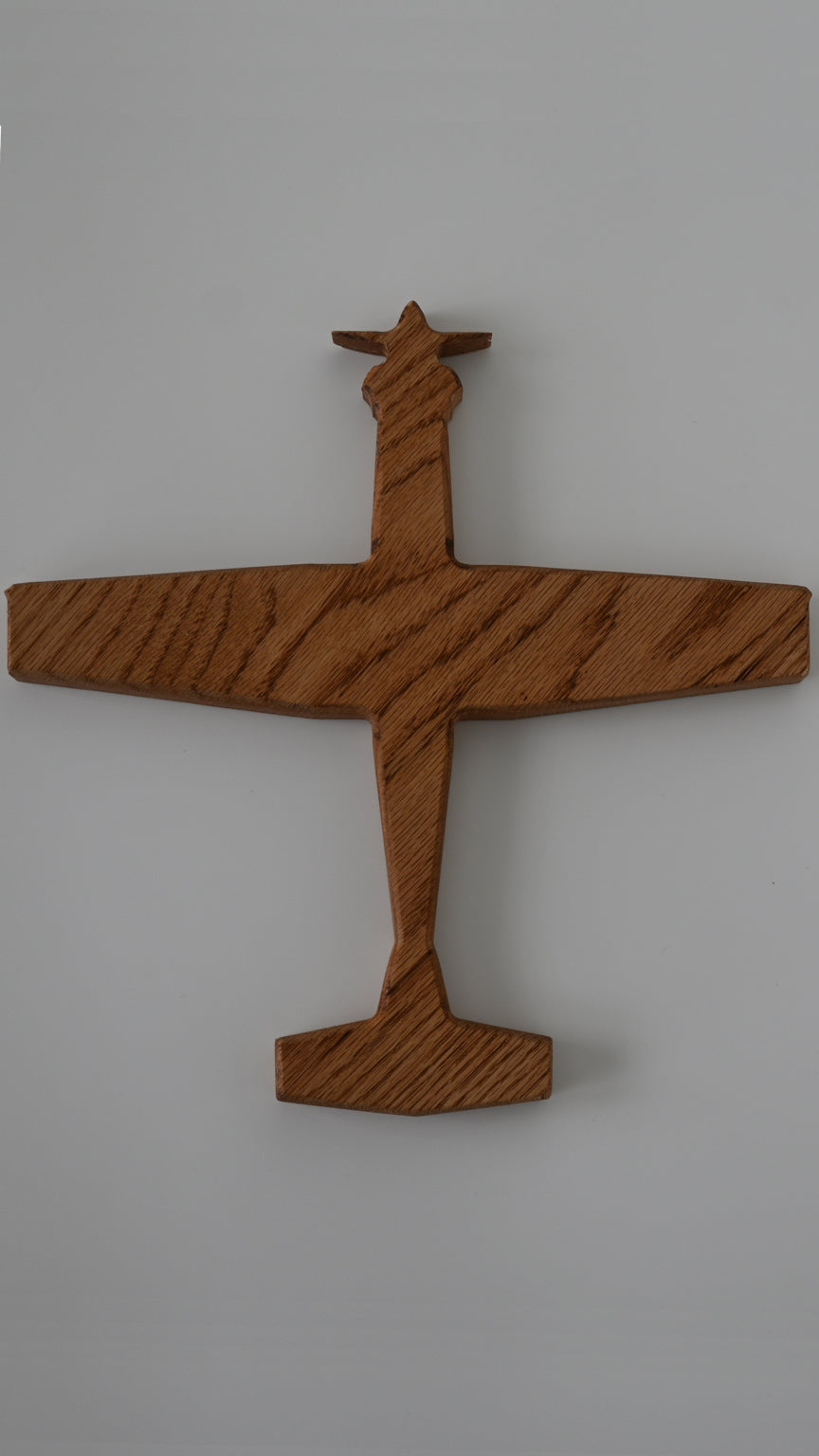 T-6 II Texan 12" Wood Silhouette